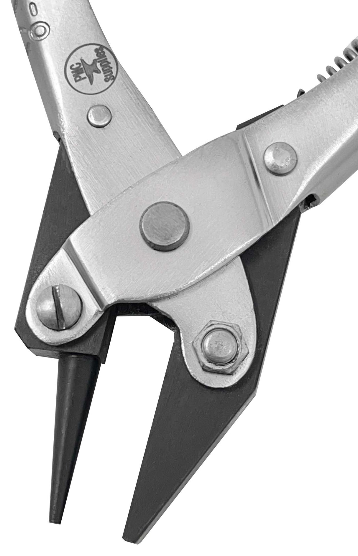 140 MM Round and Flat Nose Parallel Pliers w/ Springs by PMC Supplies