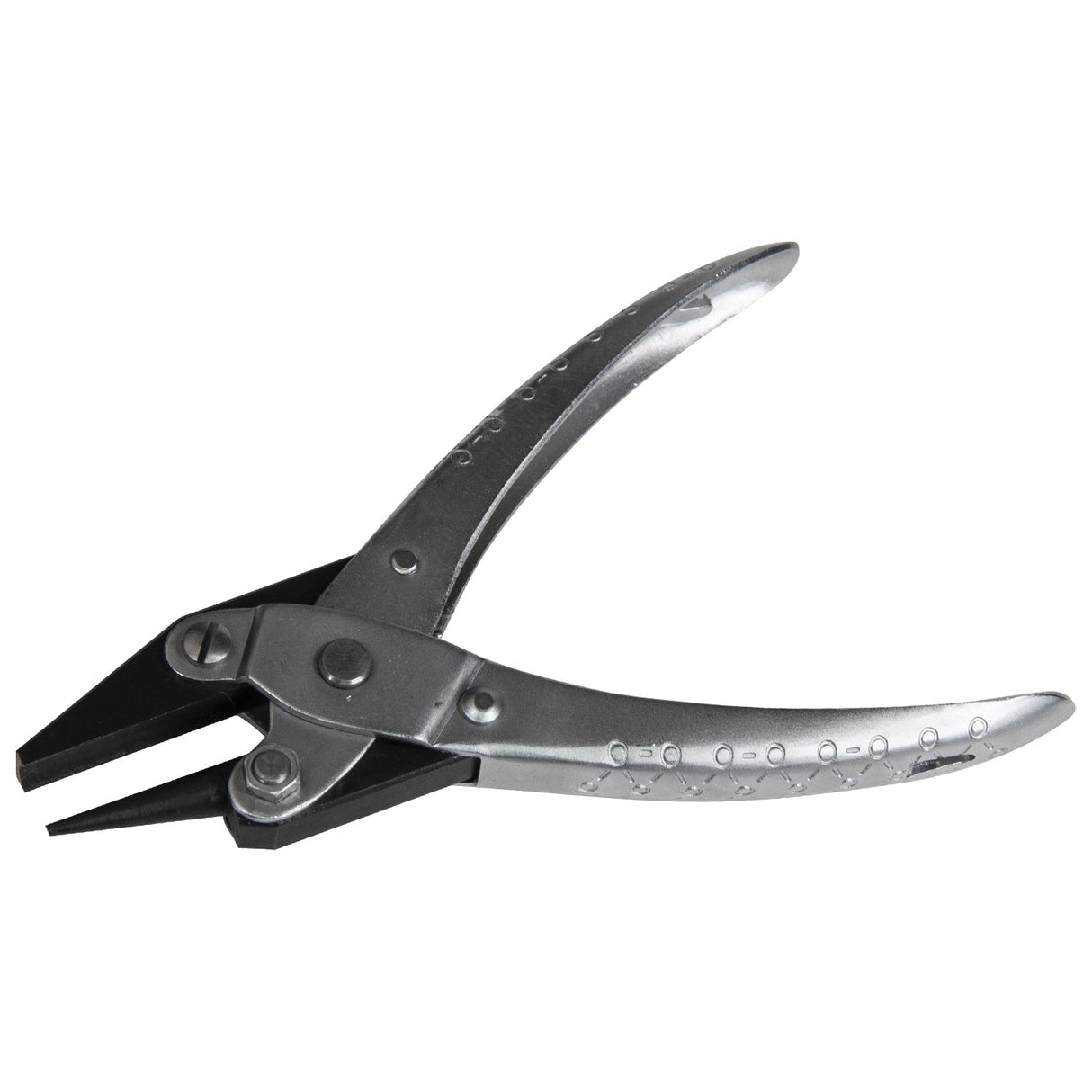 Concave and Round Parallel-Action Forming Pliers for precise stone-setting and shaping with ergonomic handles and aligned jaws