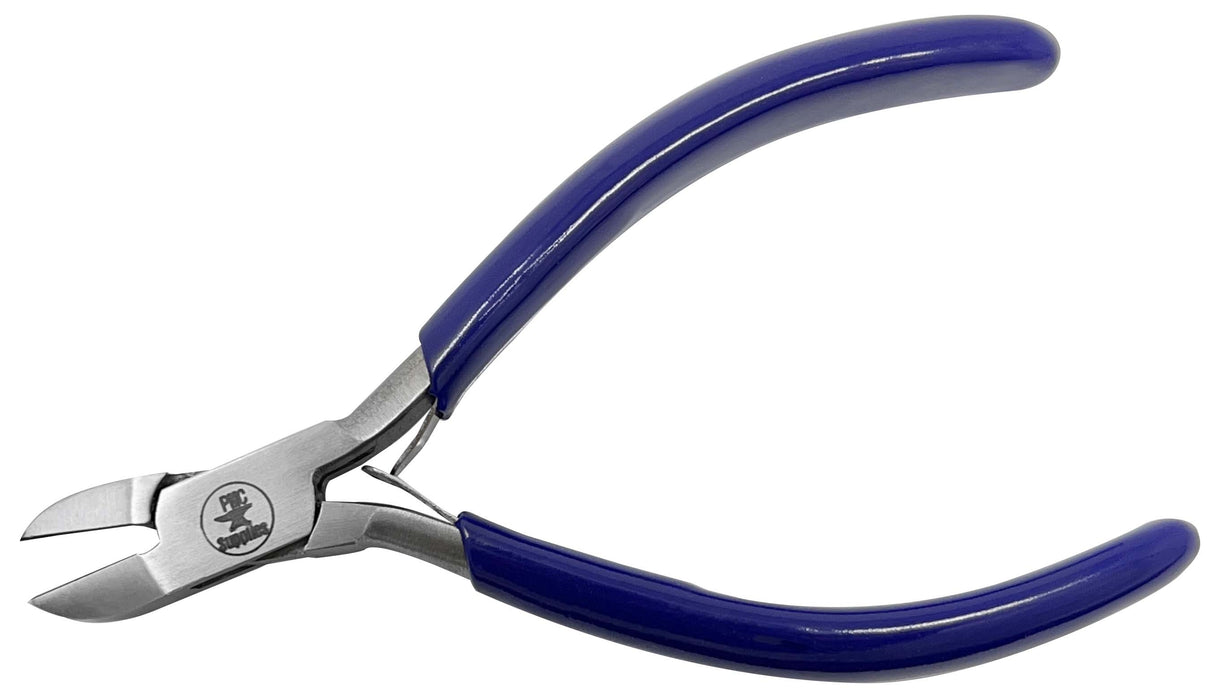 Slim 4-1/2" Bevel Side Cutters - Blue by PMC Supplies