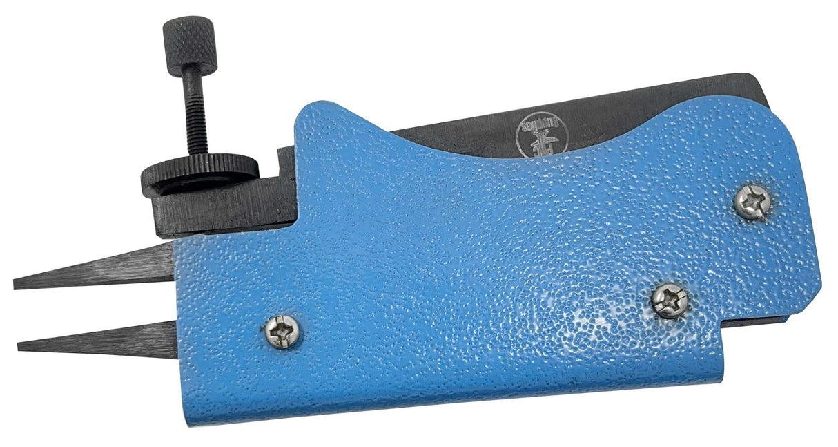 Heavy-Duty Gem & Stone Setting Pliers with adjustable jaws and blue textured grip for precise jewelry work