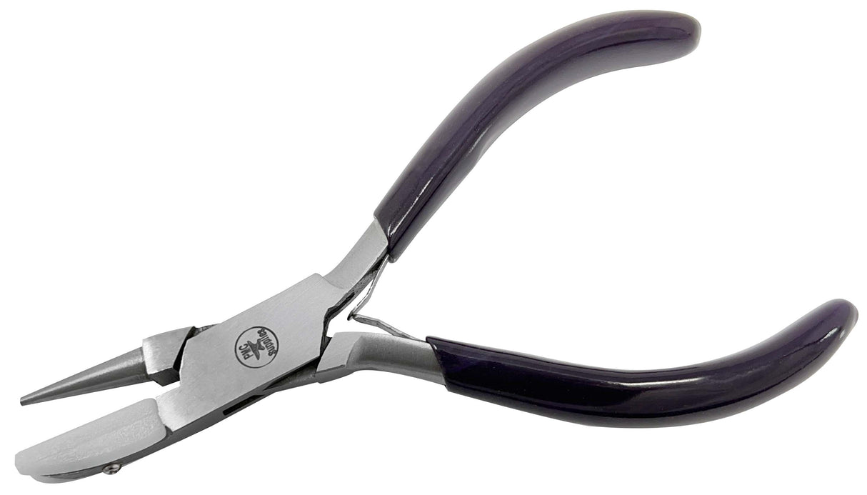5-1/2" Round/Flat Nose Nylon Jaw Wire and Sheet Metal Looping Pliers by PMC Supplies