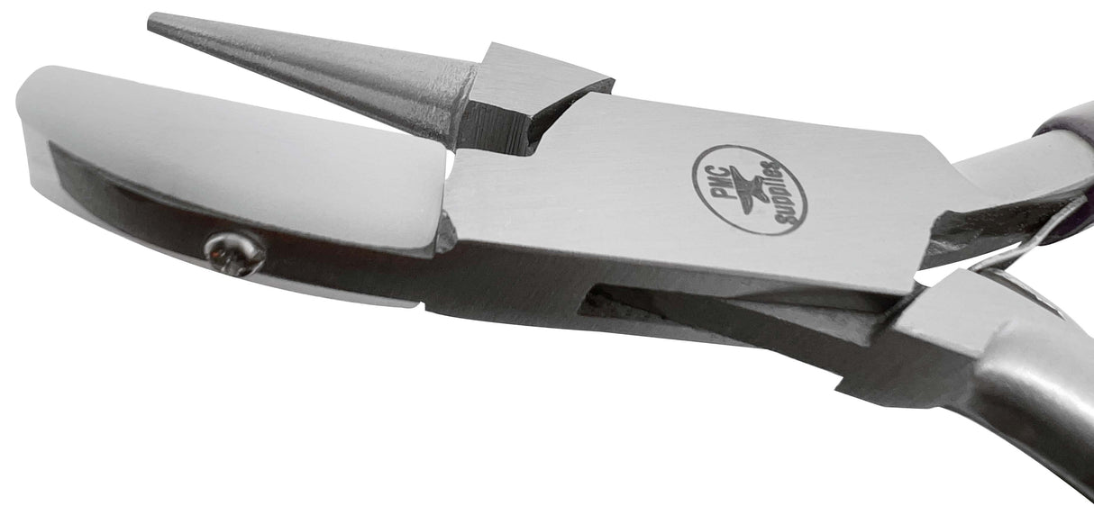 5-1/2" Round/Flat Nose Nylon Jaw Wire and Sheet Metal Looping Pliers by PMC Supplies