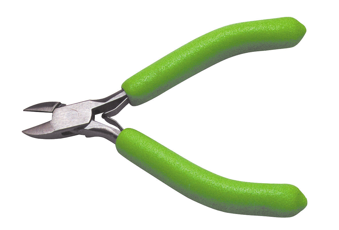 4-1/2 inch Barracuda Side Cutters with green handles and sharp tool steel blades for precise wire cutting
