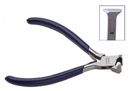 4-1/2" Semi-Flush End Cutters with precision-ground jaws and ergonomic blue handles made in Germany