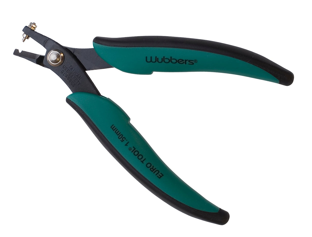 Wubbers Corner Euro Punch Pliers 1.5mm with ergonomic grips for precise corner punching in soft metals