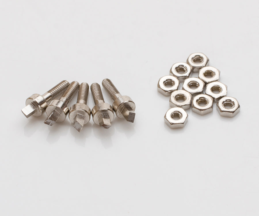 Pack of 5 replacement spare pins with nuts for round corner hole punching pliers