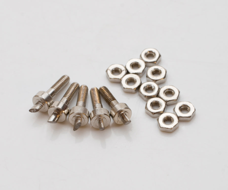 Pack of 5 durable steel replacement oval pins and nuts for Oval Hole Punching Pliers precision repair