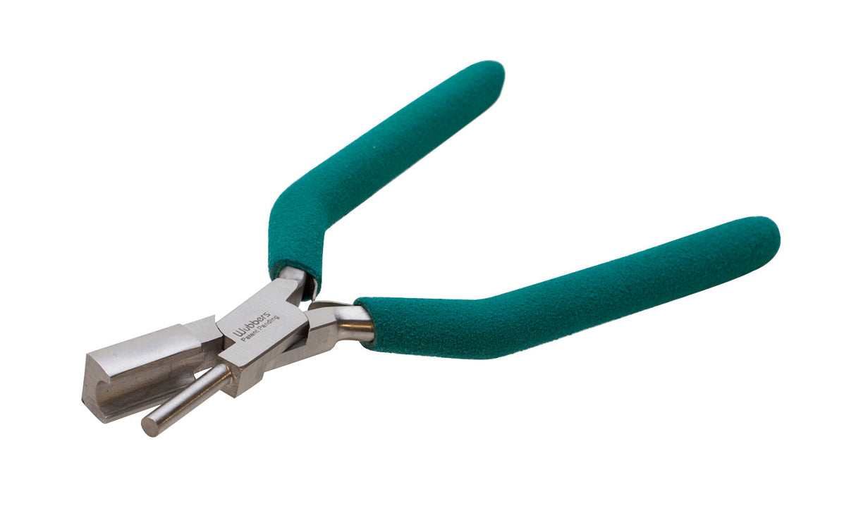 6-1/4 inch Large Wire Looping Wubbers with green ergonomic handles for jewelry making