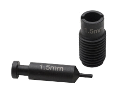 1.5 mm punch for EuroPower punch pliers made of hardened steel with size marking for precise 18-gauge wire holes