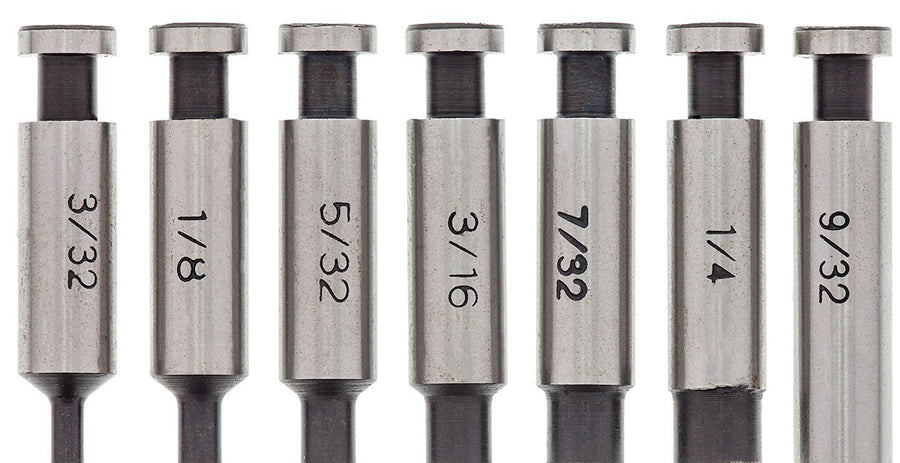 Replacement punch and die set for Europower punch pliers with various sizes for precise metal cutting