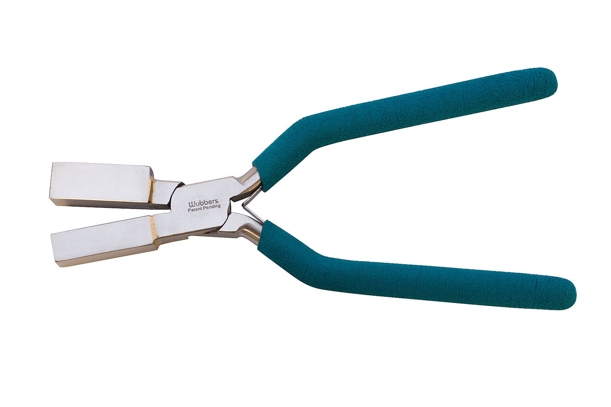 6-3/4 inch Large Square Mandrel Wubbers pliers with blue handles for precise square shaping in jewelry making