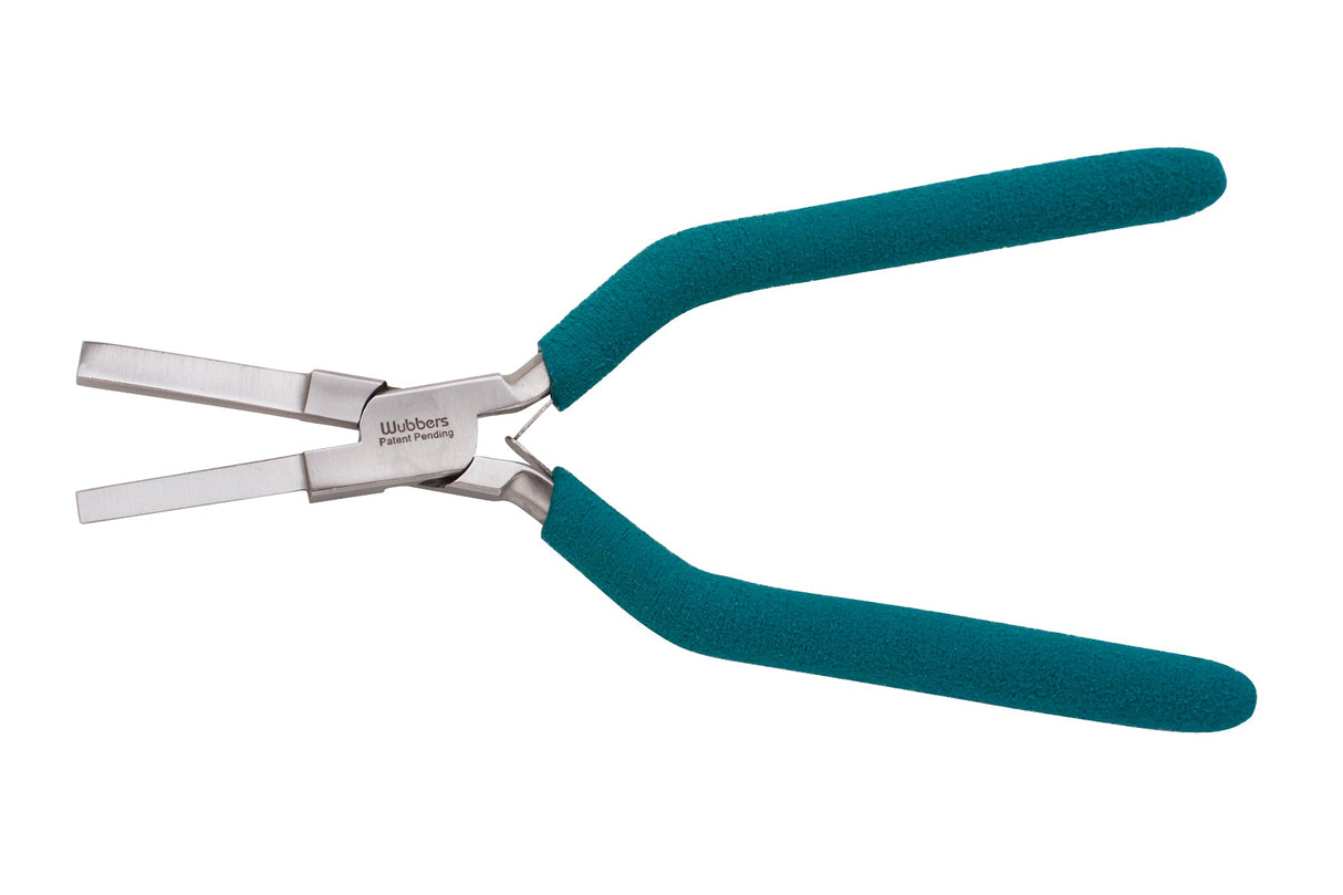 6-3/4" Small Triangular Mandrel Wubbers with teal ergonomic handles for precise triangle jewelry crafting