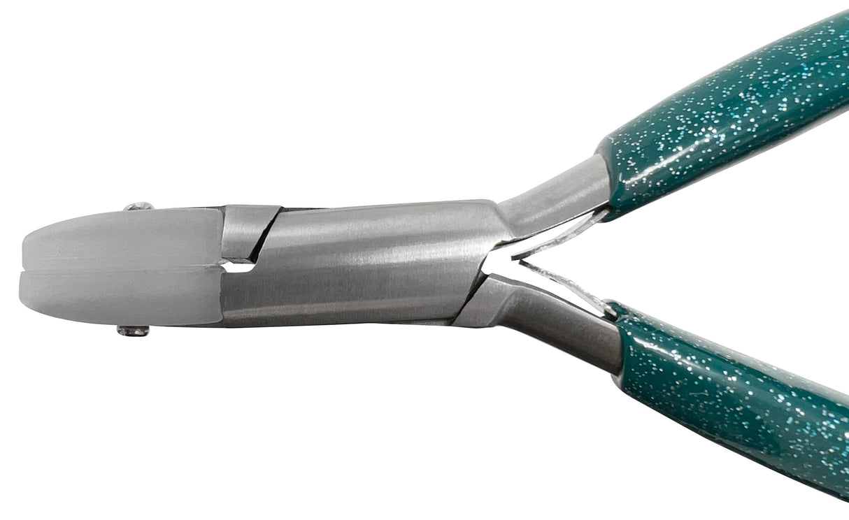 4-1/2" Flat Jaw Nylon Pliers with Glitter Handle by PMC Supplies