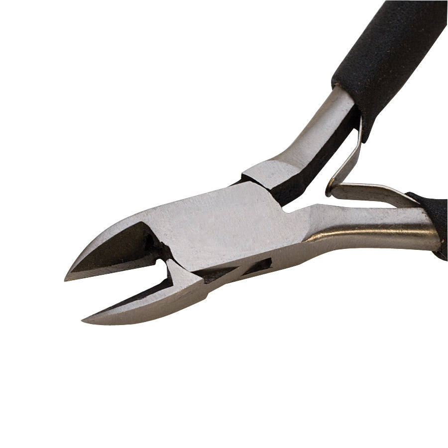 4-1/2 inch Sonora Side Cutters with stainless steel blades and textured black grip for precision cutting