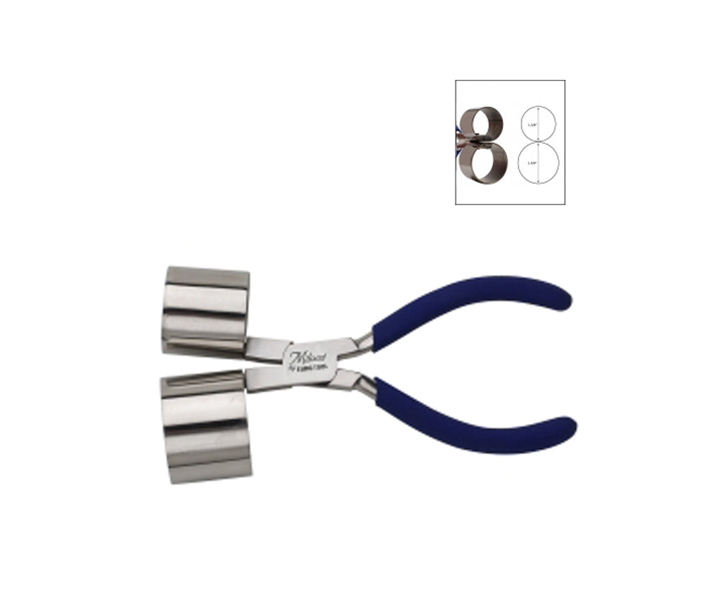 6" Miland Bracelet Pliers w/ 1-3/8" and 1-5/8" Double Cylinders by PMC Supplies