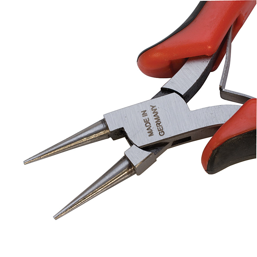 EUROnomic 2K Round Nose Pliers Made in Germany with ergonomic handles and polished tool steel for precise wire shaping