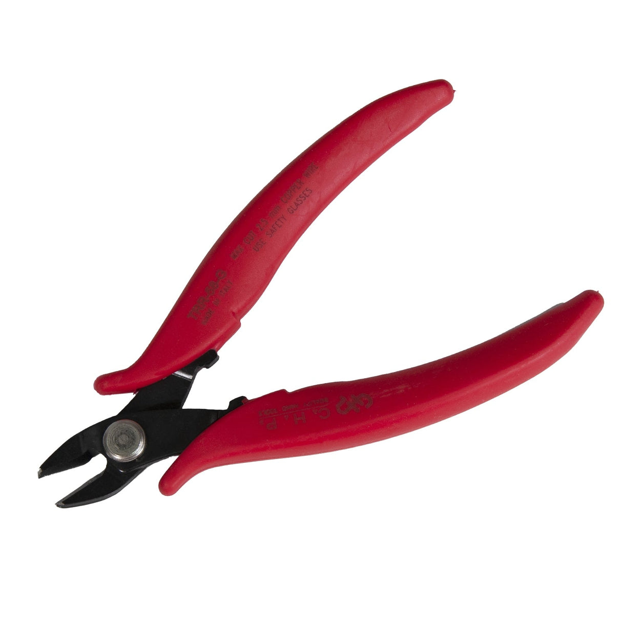 6-1/4" small sprue cutters with red handles and flush-cut jaws for precise trimming