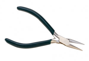 5" chain nose pliers with ergonomic textured handles for precise jewelry and craft work