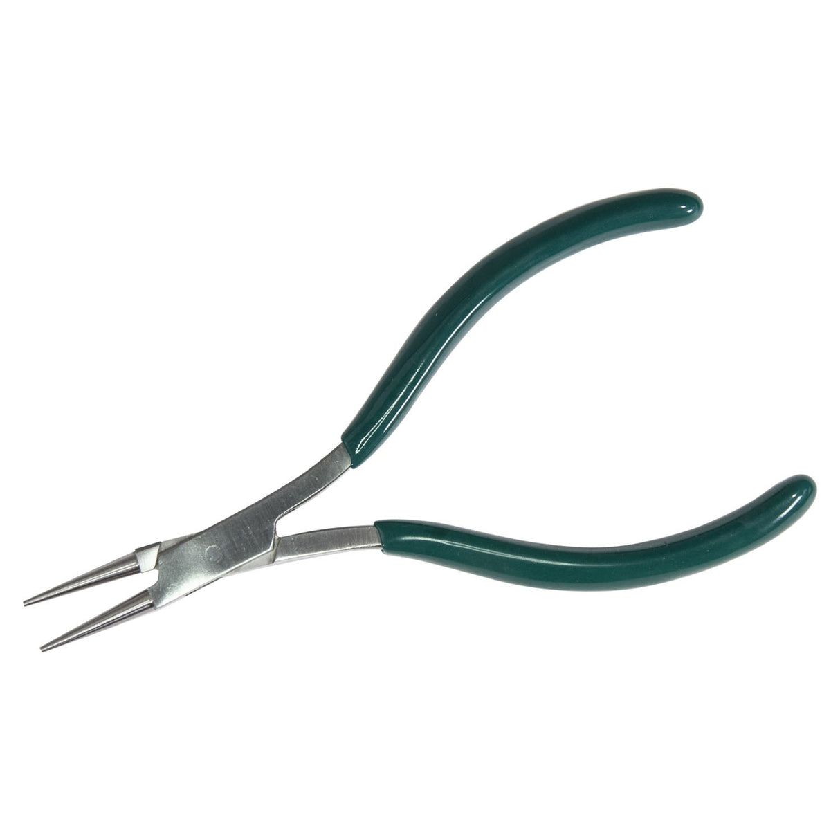 5-inch micro mini needle nose pliers with green handles for precision crafting and jewelry making