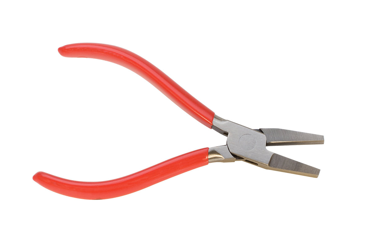 6-1/2" Large Box-Joint Pliers with red cushion-grip handles for precise jewelry and wire bending