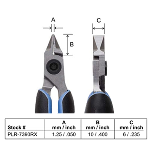 Lindstrom RX7390 Stubby Straight Flat Nose Pliers by PMC Supplies