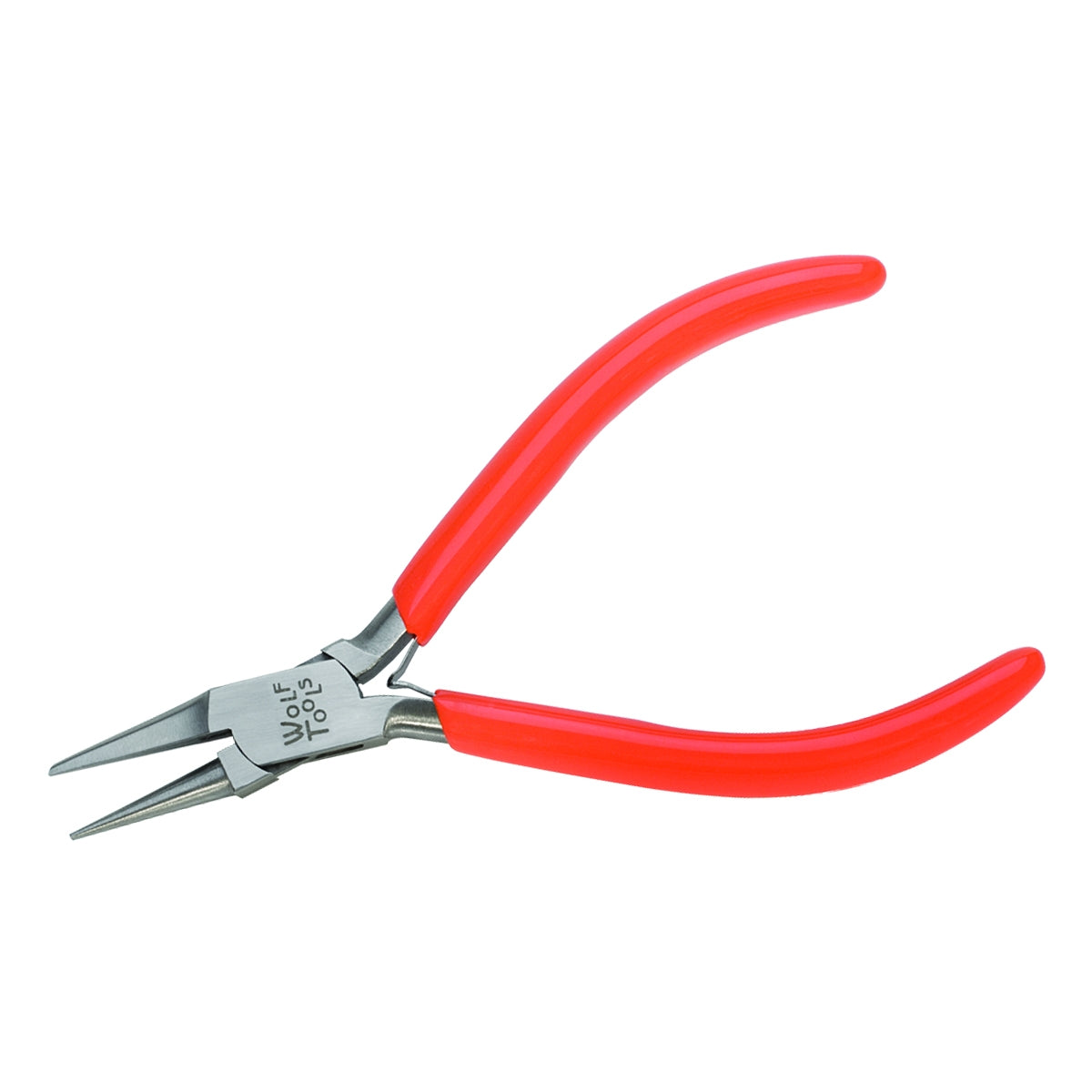 5 inch Wolf Groovy Looping Pliers with smooth round jaw and red handles for precise wire loops