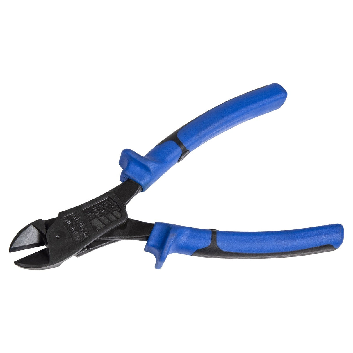 7-1/2 inch German-made compound sprue cutters with blue handles for precise model trimming