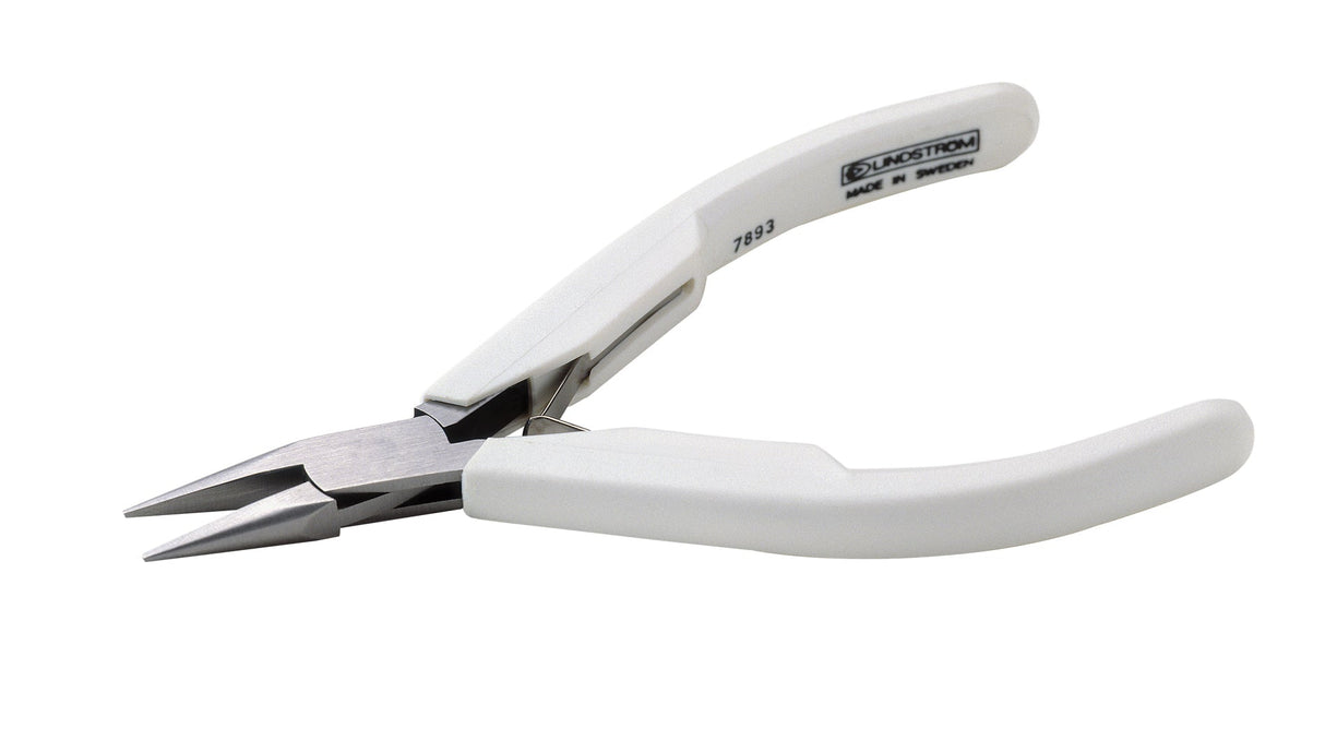 Short Chain Nose Lindstrom Supreme Pliers 7893 with precise jaw alignment and smooth joint for micro-detail work