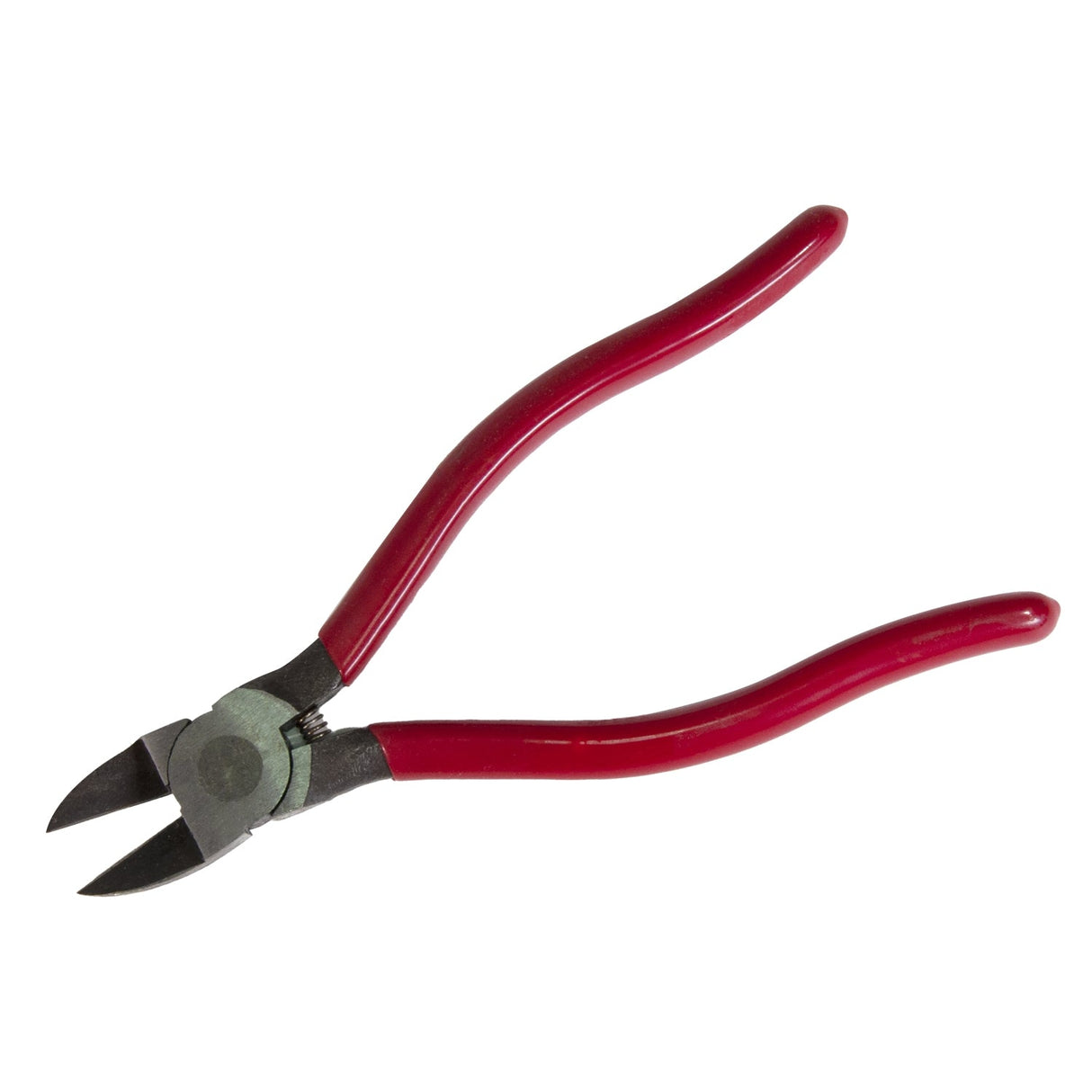 7-1/2 inch plastic sprue cutters with red ergonomic PVC grips for precise flush cutting of plastic sprues and soft wires