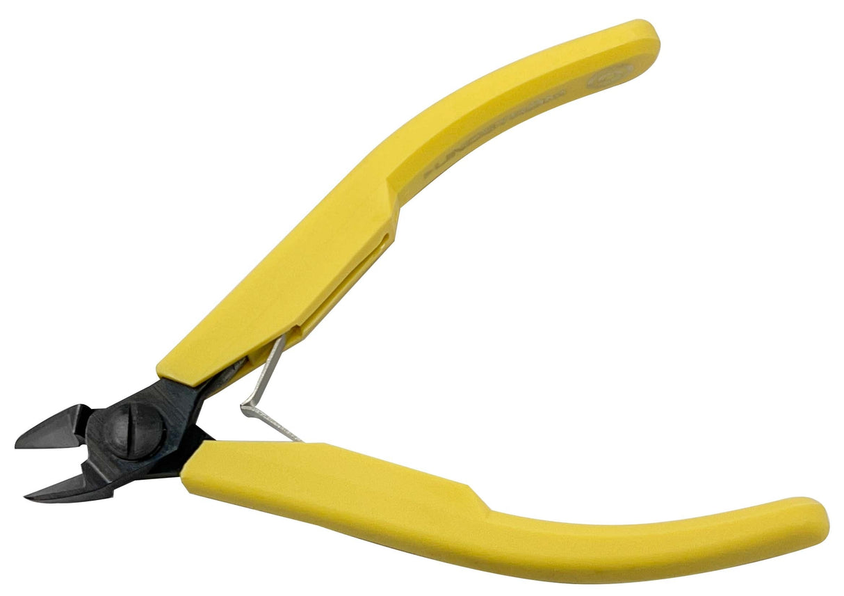 Lindstrom 8142 Ultra-Flush Cutters with yellow handles for precise 18 Ga flush cutting