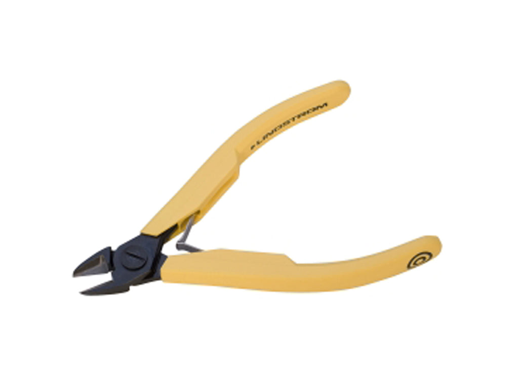 Micro Bevel Lindstrom Cutters with yellow handles for precision platinum jewelry cutting