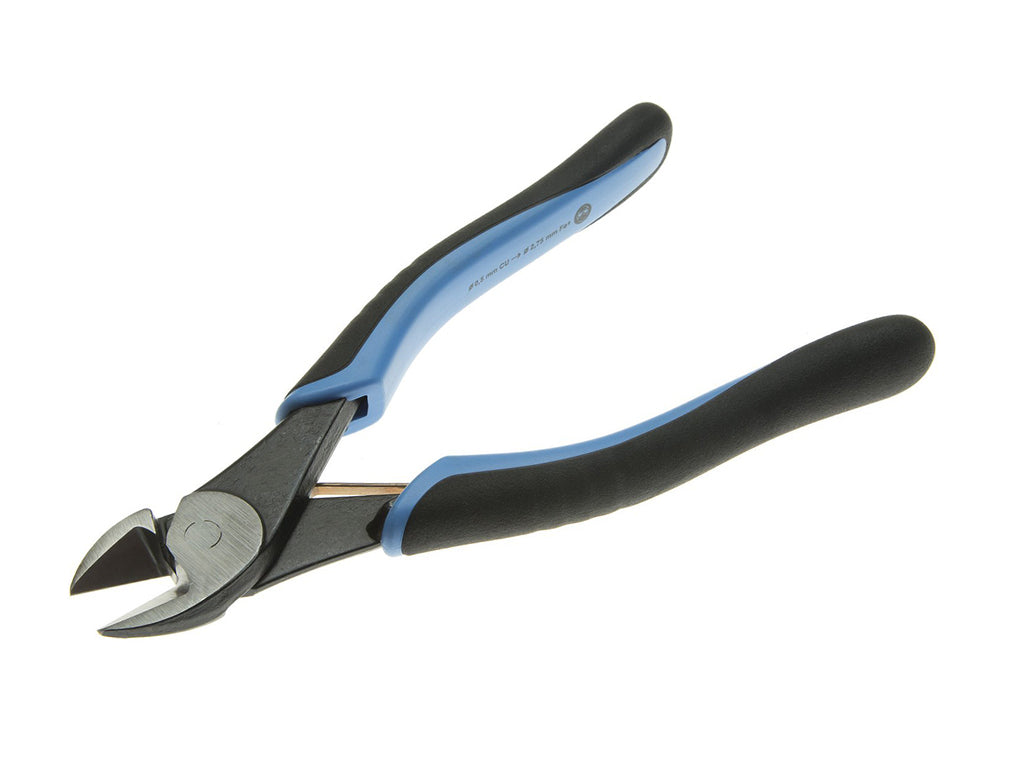 Lindstrom TRX8180 Heavy-Duty Cutters for copper and hard wire with ergonomic blue and black handles