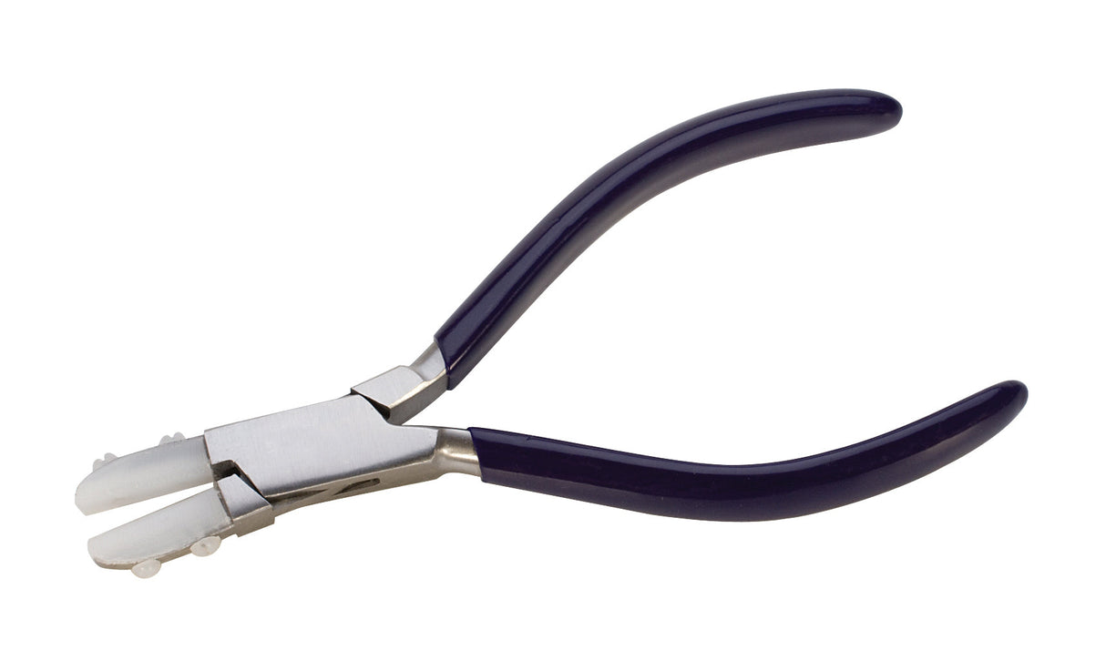 5-3/4 inch Nylon Jaw Wire Straightening Pliers with thin nose and comfort grips for delicate wirework