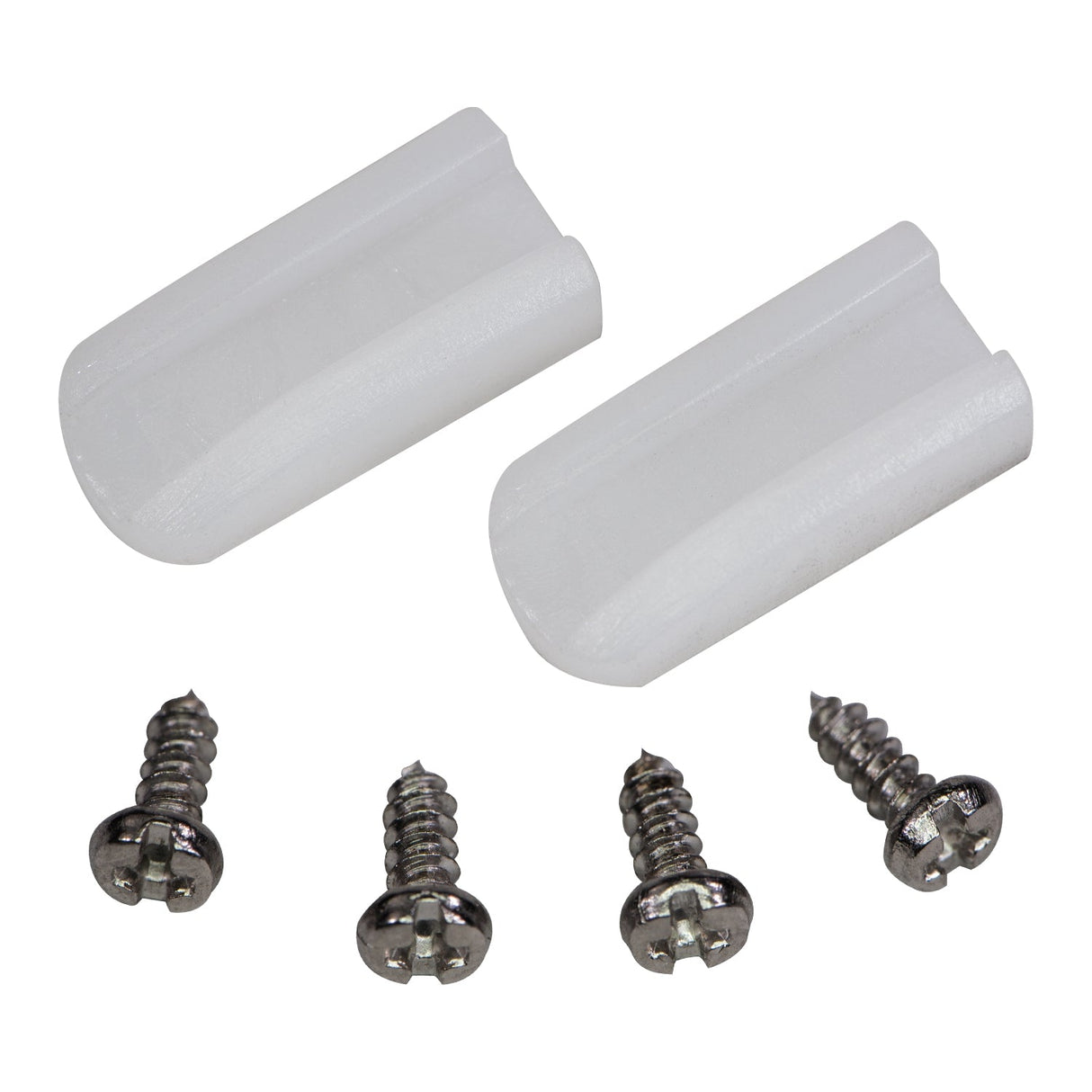 Replacement jaws for PLR-830.00 with screws, nylon, scratch-resistant, soft metal clamping protection.
