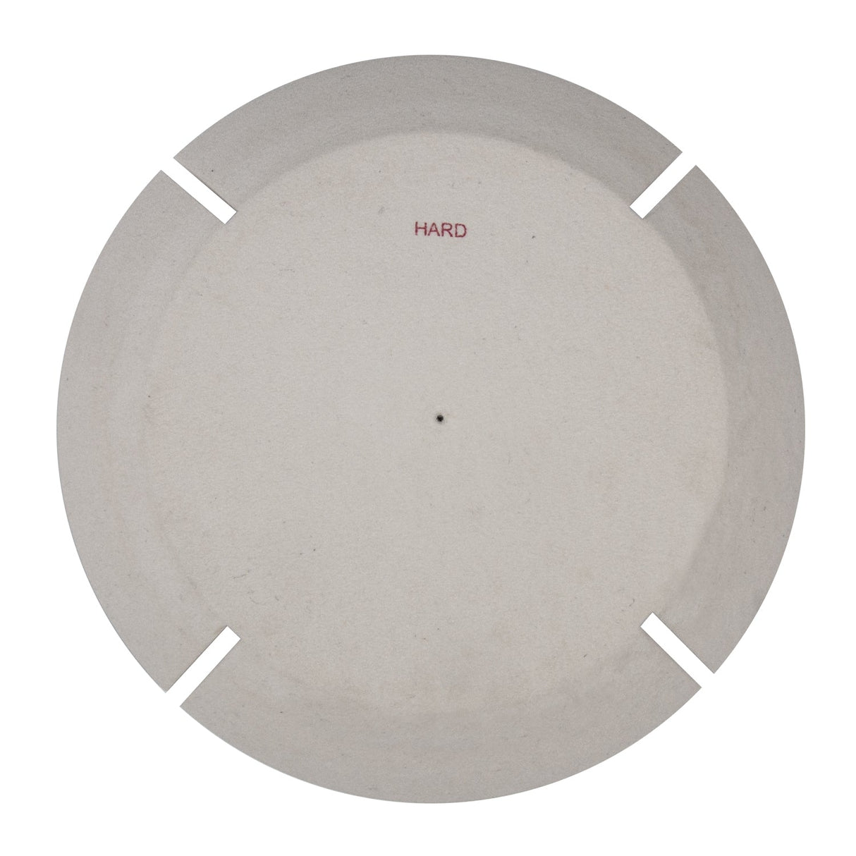 Split Lap Buff Rock Hard 8 inch polishing pad for metal finishing with treated felt and rock hard construction.