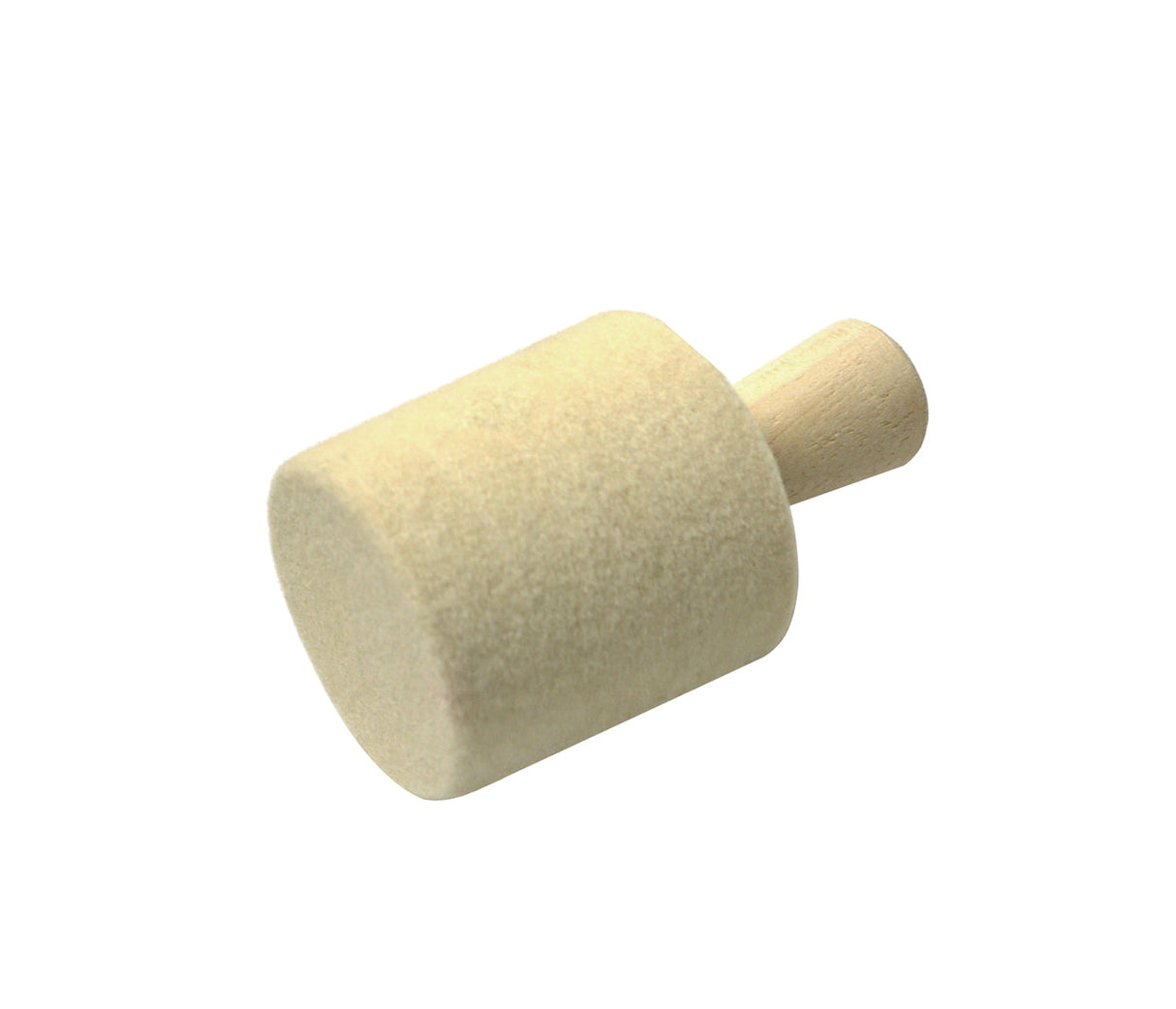 polishing felt for bracelet on wooden hub for smooth jewelry finishing