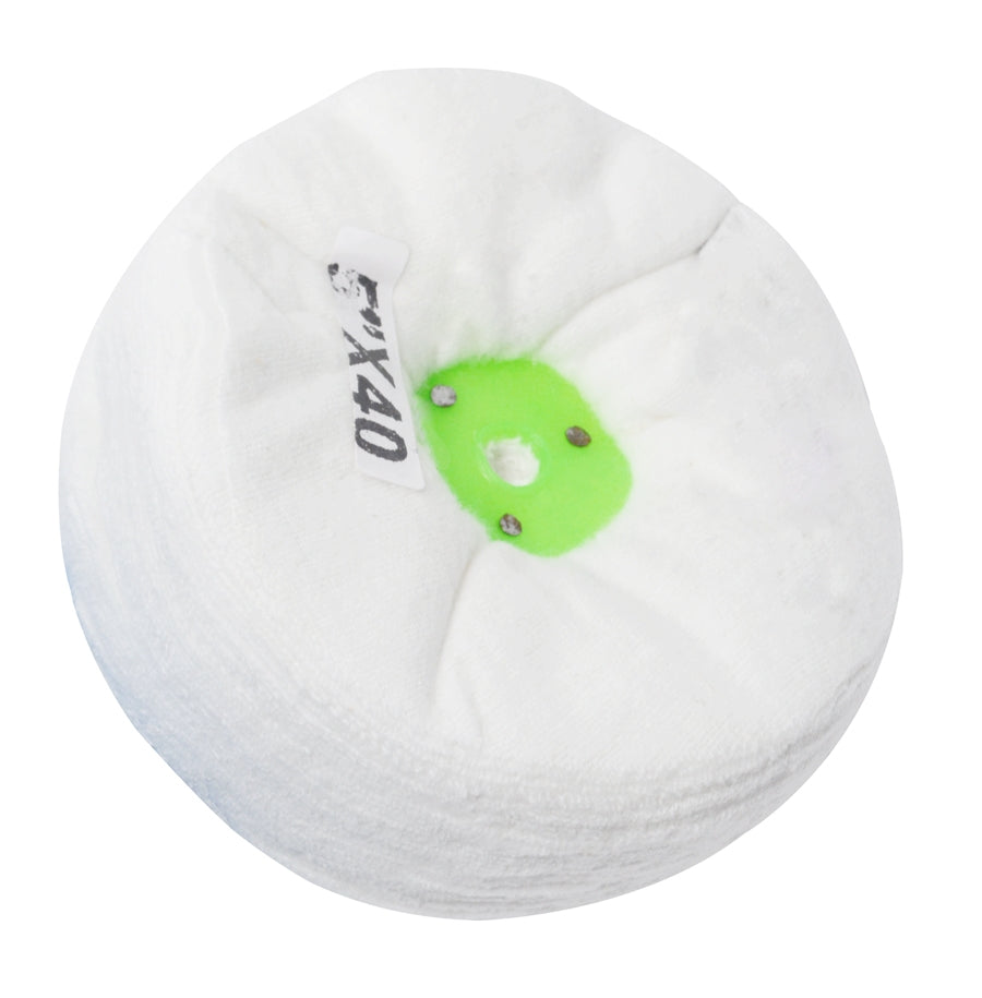 Double Flannel Polishing Buff 5 inch 40 folds soft fabric metal jewelry shine