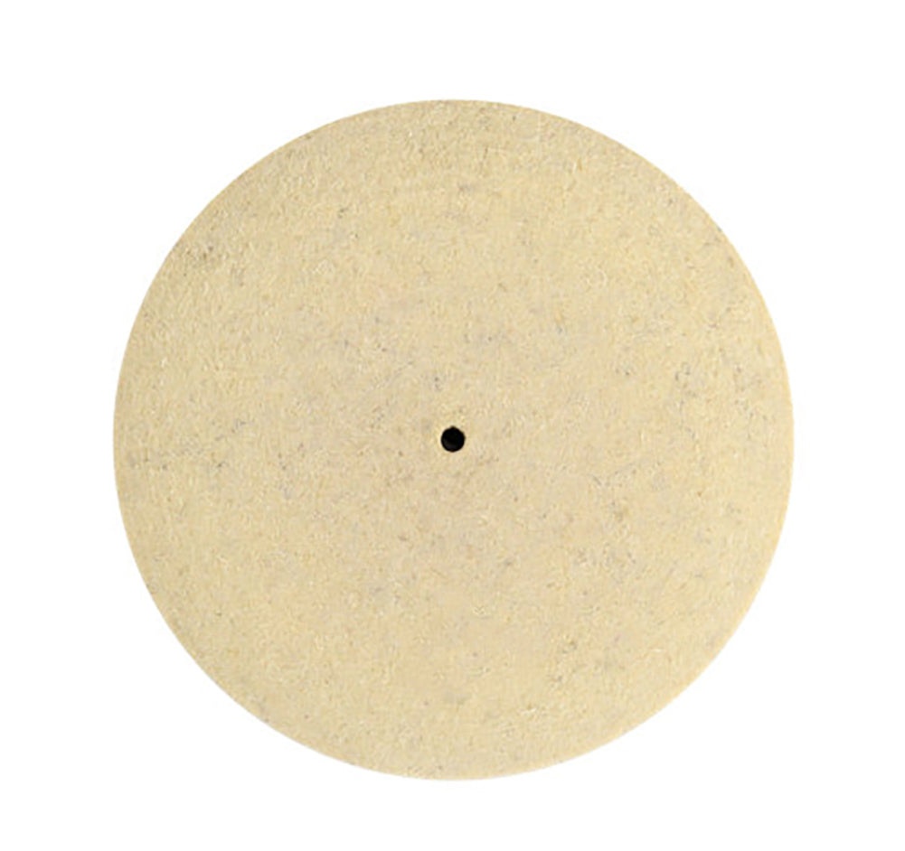 3 inch knife edge felt wheel with pinhole center for precision polishing and cleaning