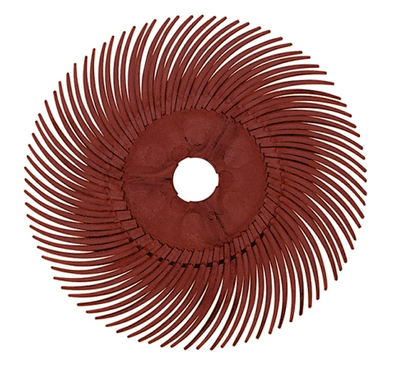 Red 3M Micron Radial Disc - 3", 220 Grit by PMC Supplies