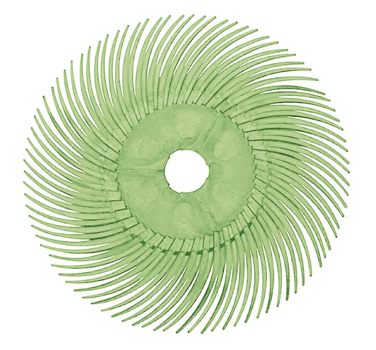 Light Green 1 Micron 3M Radial Disc - 3" by PMC Supplies