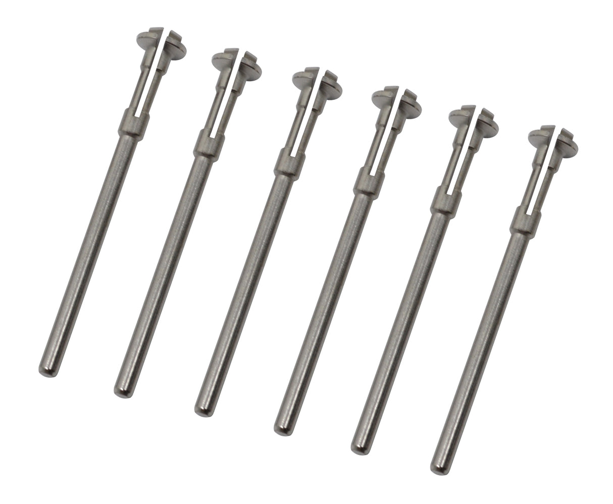 6 Pack of 3/32" Steel Mandrels for Moore Snap-On Discs by PMC Supplies