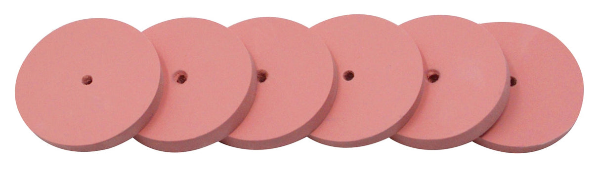 6-pack of extra fine 22x3mm unmounted silicon carbide wheels for precision jewelry finishing