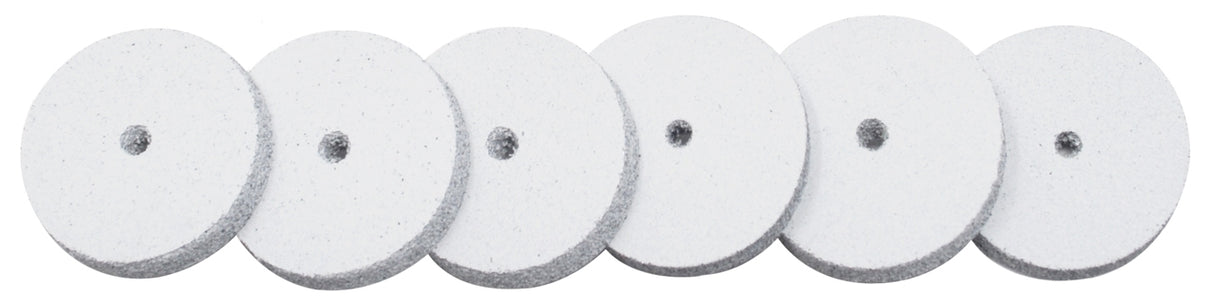 6/Pk Eve Coarse Square Edge 17 x 2.5MM Unmounted Silicon Wheels by PMC Supplies