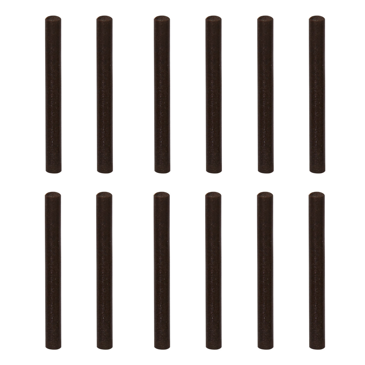 12/Pk Eve 2 MM H/Coarse Synthetic Rubber Polishing Pins - BROWN by PMC Supplies