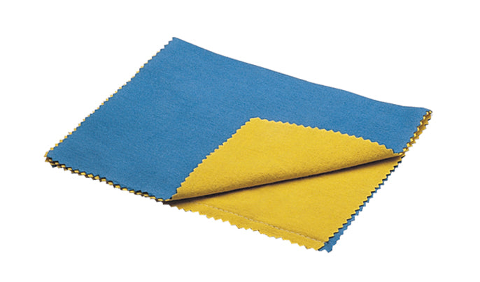 Double Brilliant Cloth 6x7 inch two-sided polishing cloth for tarnish removal and metal shine maintenance