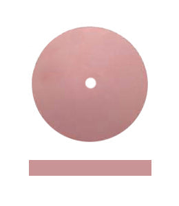 Pink extra fine silicon carbide unmounted polishing wheel with square edge, 7/8 inch diameter, pack of 100