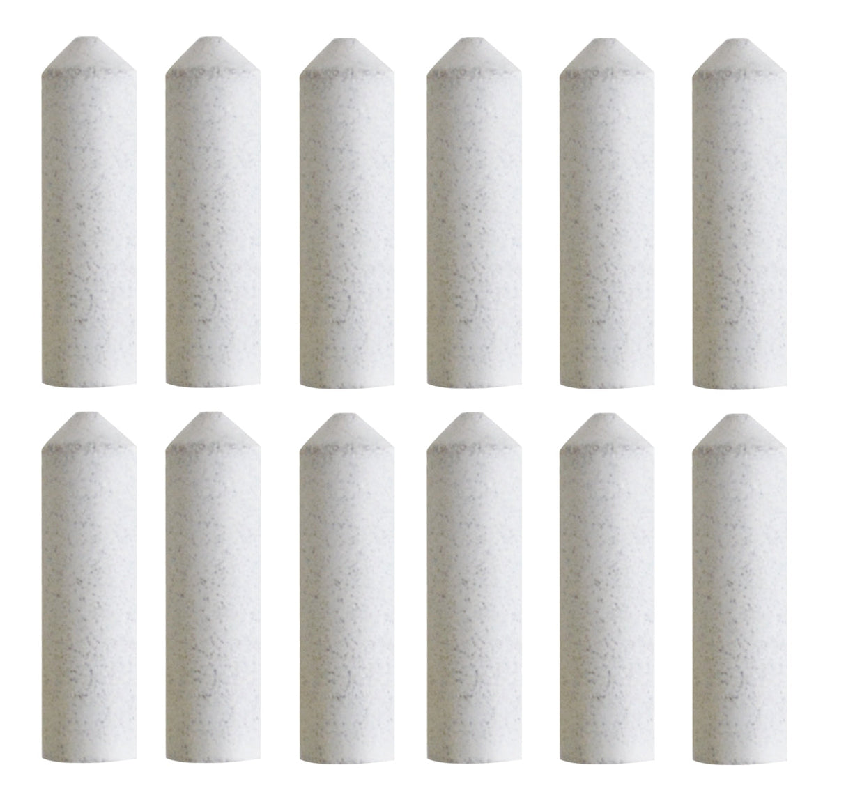 12-pack white coarse unmounted silicon carbide polishers for metal polishing and deburring