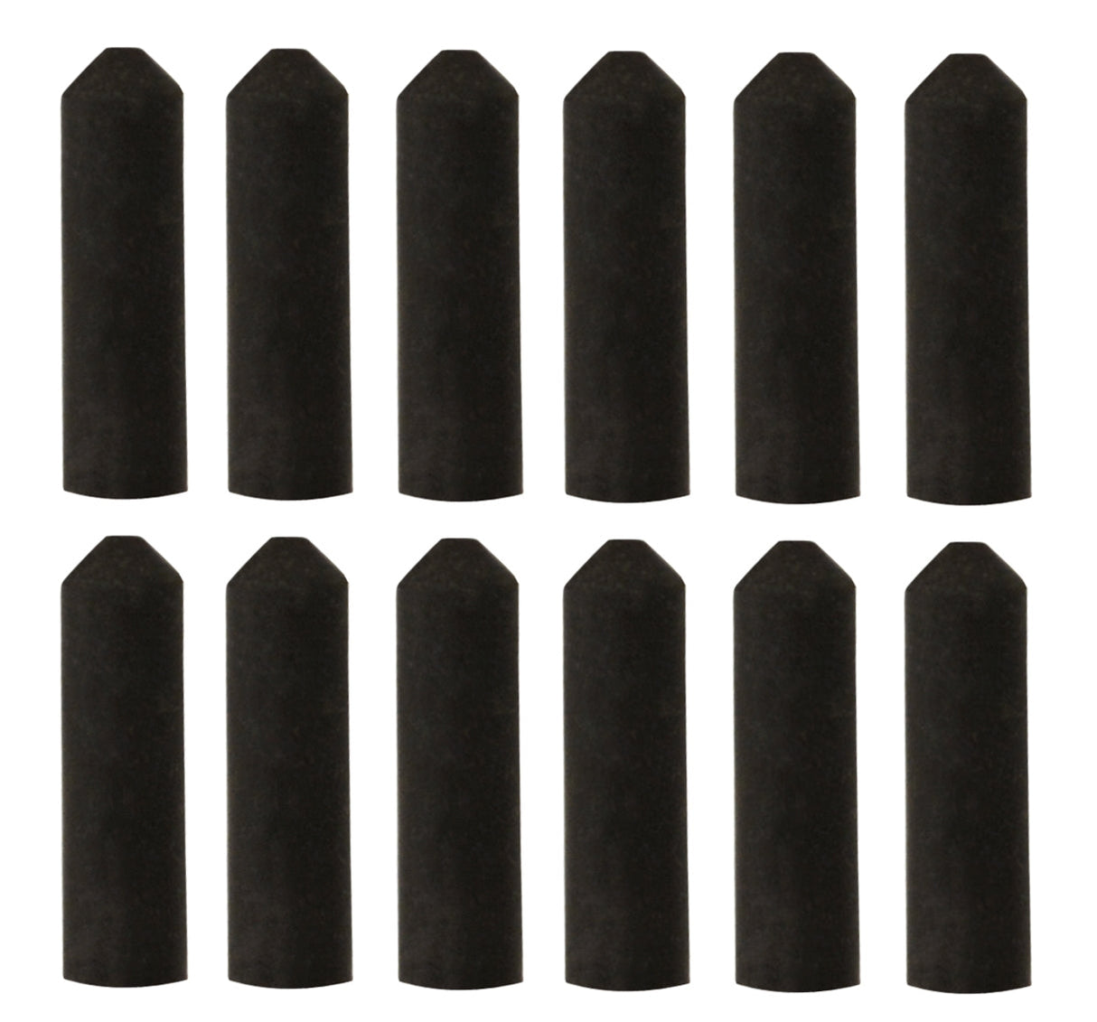 12-pack medium grit unmounted black silicon carbide polishers for metal finishing and jewelry polishing