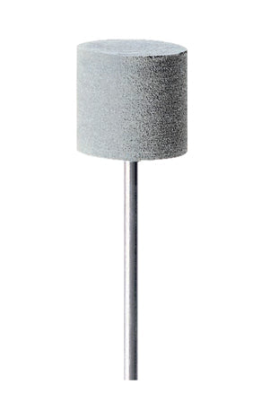 Medium grit mounted platinum polisher barrel for precise smoothing and bright finish in bulk pack of 100