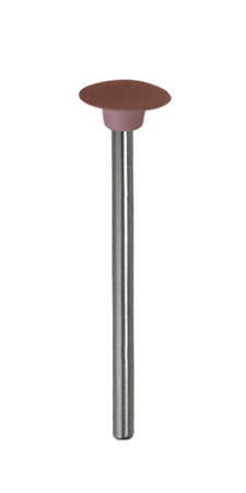 Silicon Polishers Extra-Fine pink knife-edge polisher on a metal mandrel for precision polishing